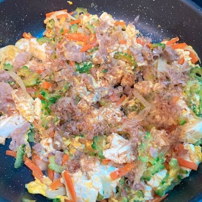 スパムの代わりに豚肉ですが、ごはんがすすむ味でした♡